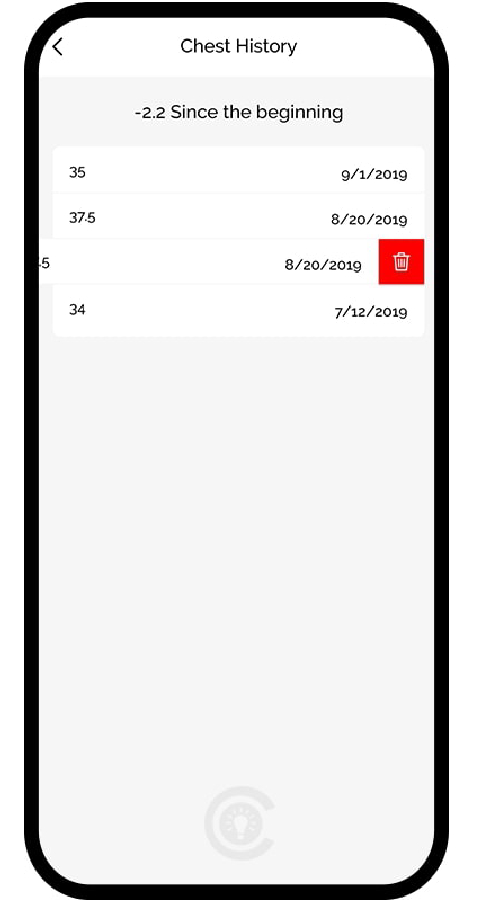 App for fitness/body measurements recording screenshot 8