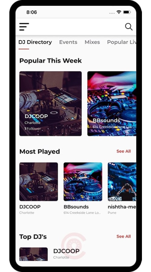 LIVE DJ Concerts App Development | Concetto Labs screenshot 5
