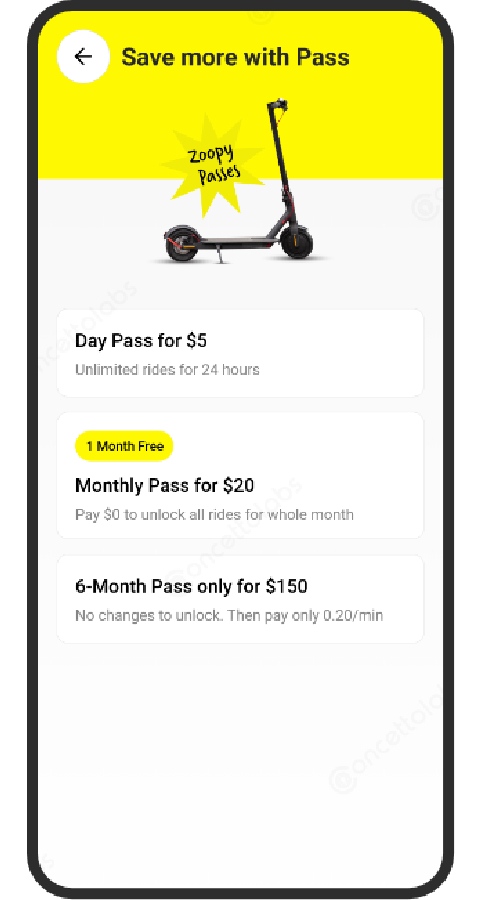 Zoopy Scooter Rider Apps Portfolio | Concetto Labs screenshot 13
