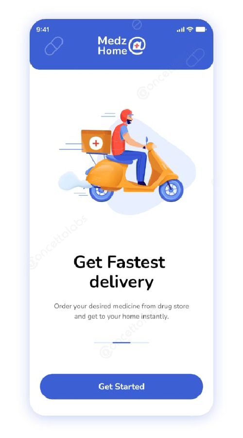 Medz Home an On Demand Medicine Delivery App Case Studies screenshot 4