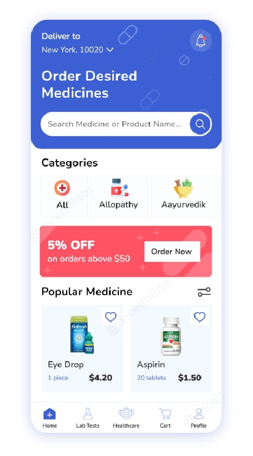 Medz Home an On Demand Medicine Delivery App Case Studies screenshot 6
