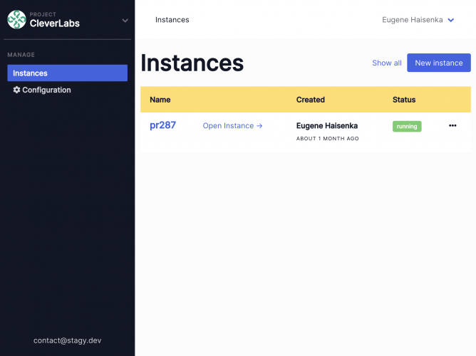 On-demand Staging Environments screenshot 1