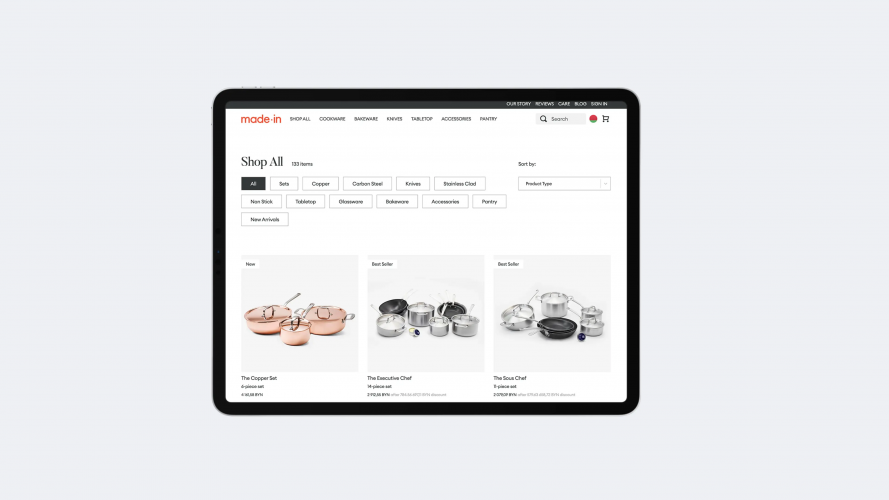 Shopify website development screenshot 2