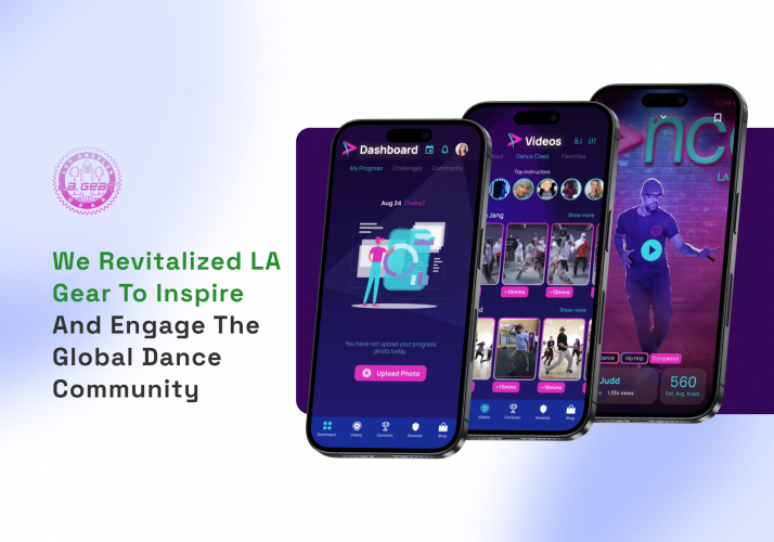 LA Gear | Dance‑Workout App & eCommerce Platform Revamp screenshot 1