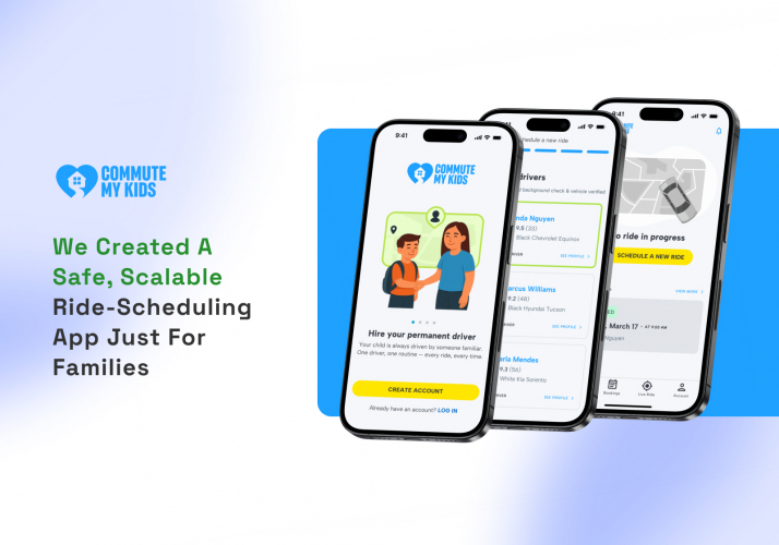 Commute My Kids | Children & School Ride‑Scheduling Platform screenshot 1