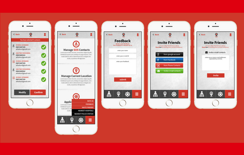 Women Safety (SOS) Android App screenshot 1