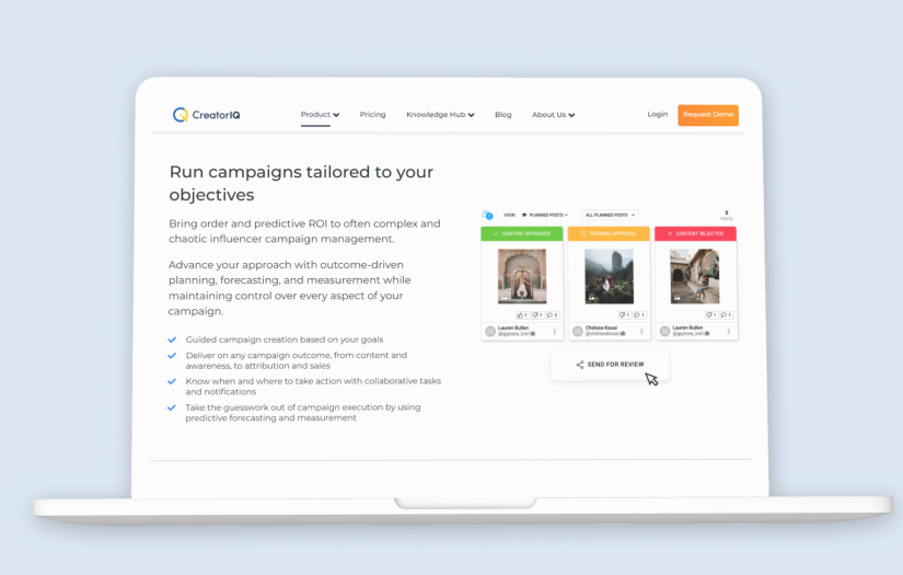 CreatorIQ screenshot 2
