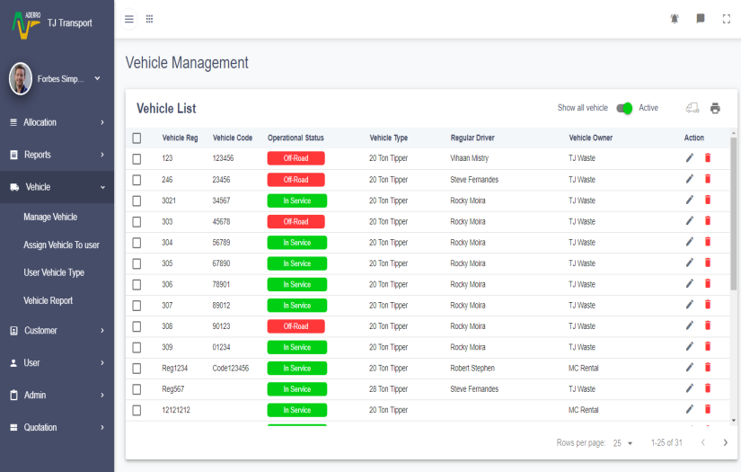 Software product that streamlines the entire process of waste and bulk transport management screenshot 1
