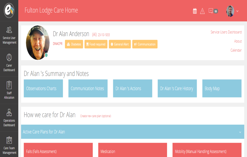Manage care homes and families data with smart solutions screenshot 1