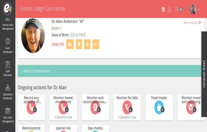Manage care homes and families data with smart solutions screenshot 2