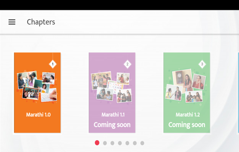 Self learning language learning application screenshot 1