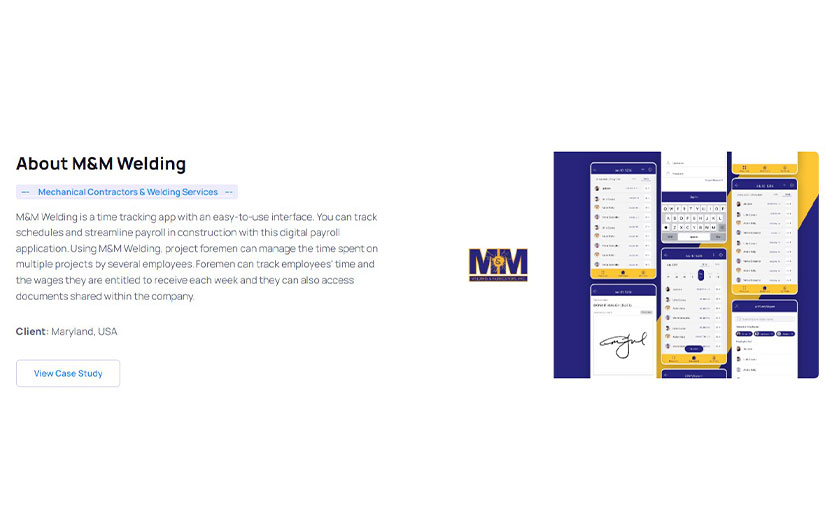 M&M Welding screenshot 1