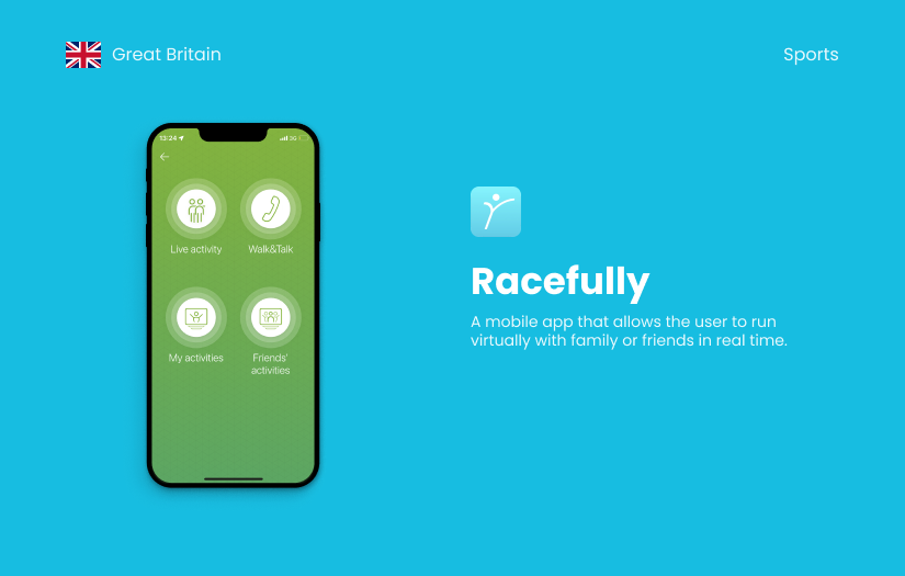 Mobile App for running with friends screenshot 1