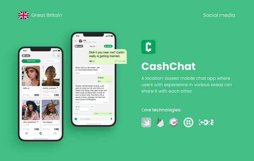 Mobile chat App for Experts screenshot 1
