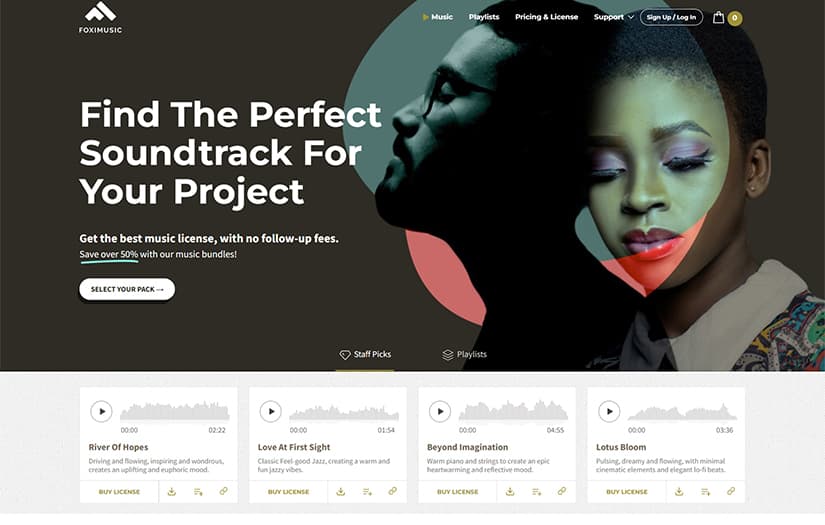 Foxi Music: Music Selling eCommerce Platform screenshot 1
