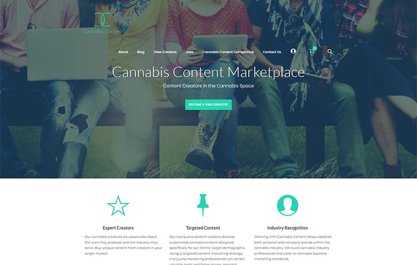 Cannabis Content: Marketplace For Content Writer screenshot 1