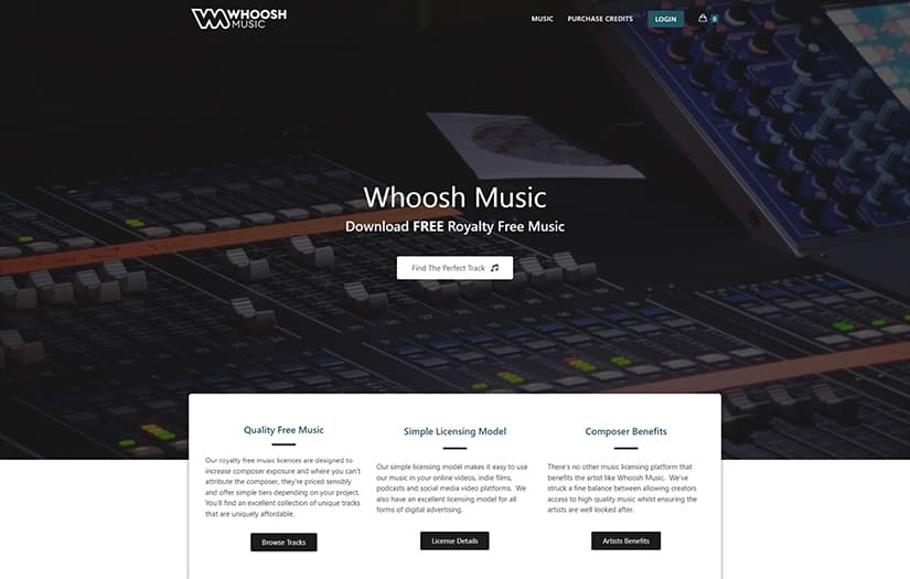 Whoosh Music: Subscription-Based Music Platform screenshot 1