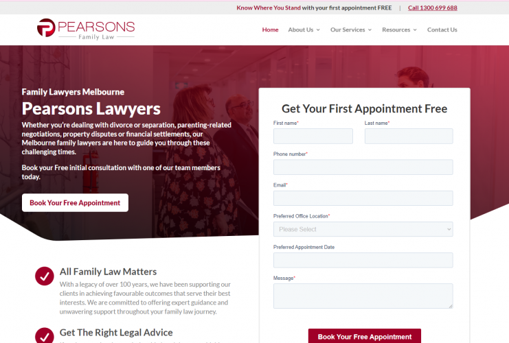Pearsons Family Law screenshot 1