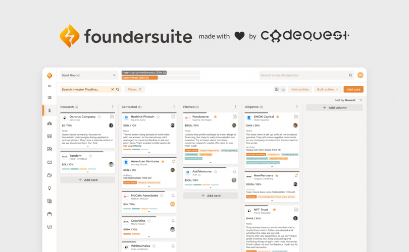 Foundersuite: Connecting Startups with Investors screenshot 1