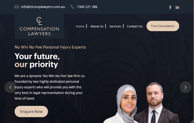 CL Compensation Lawyers | Website Design & Development screenshot 1