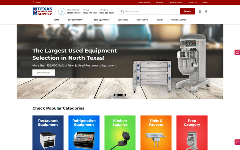 Texas Restaurant Supply screenshot 1