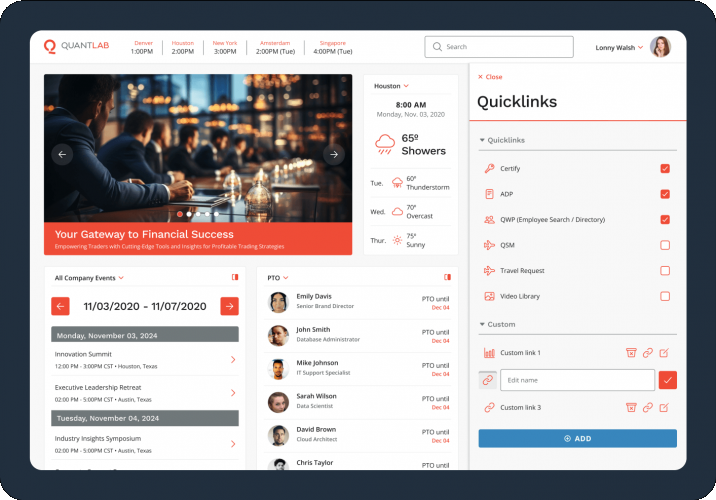Quantlab screenshot 1