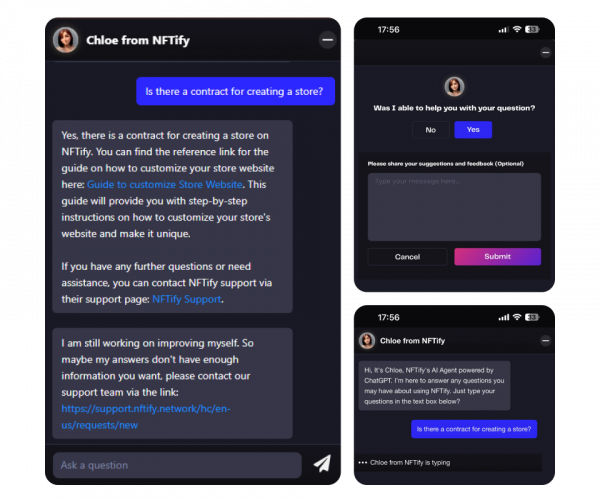 Provide round-the-clock customer support with AI Chatbot integrated ChatGPT screenshot 1