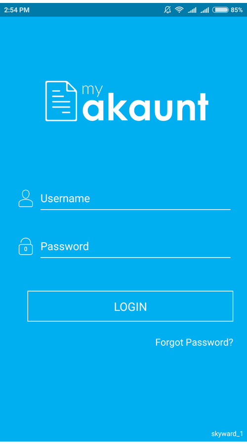 myAkaunt - React Native mobile app screenshot 1