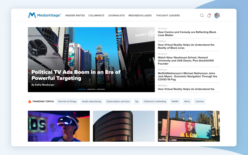 MediaVillage Boosts UX with a Revamped Portal screenshot 2