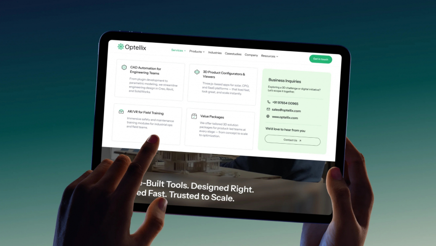 Optellix – Website Redesign & Brand Refresh screenshot 1
