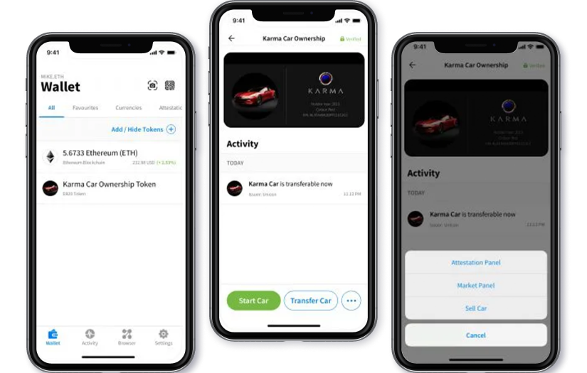 An open-source Ethereum wallet for tokenized assets management screenshot 1