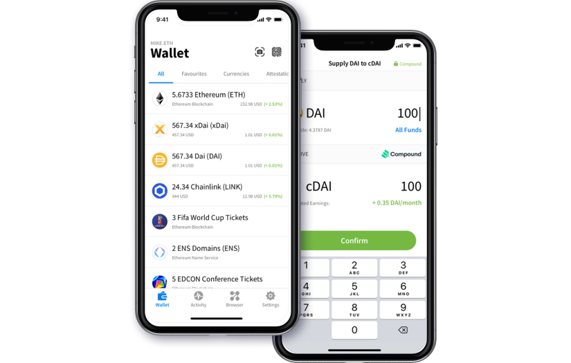 An open-source Ethereum wallet for tokenized assets management screenshot 2