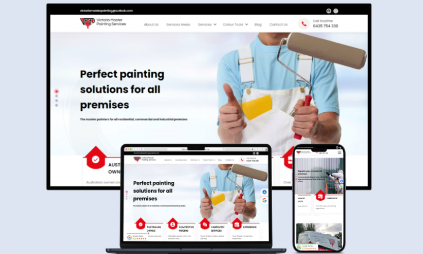 Victoria Master Painting - Elevating Online Presence with Digiwhiz screenshot 1