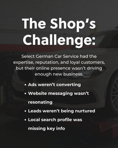 Advertising Strategy, Messaging & CRM for aa Luxury Auto Repair Shop screenshot 1