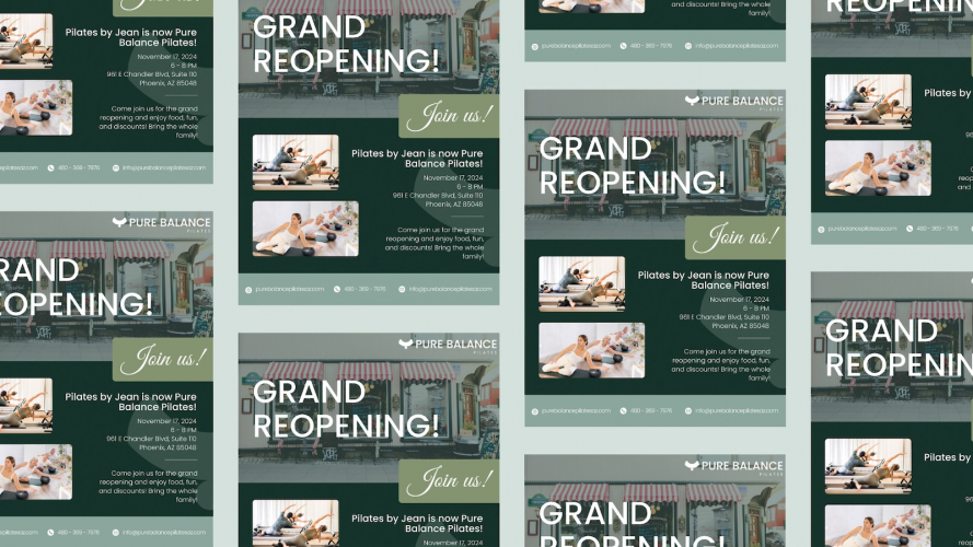Rebrand, Messaging & Marketing Collateral for a Pilates Studio screenshot 3
