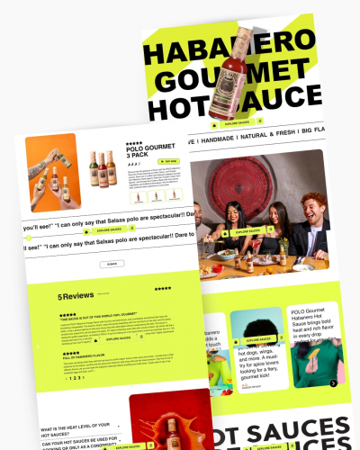Website Design & E-Commerce Optimization for an Artisan Hot Sauce Brand screenshot 2