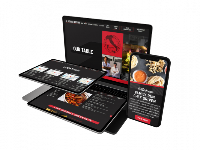 Website Design for an Italian Restaurant screenshot 1