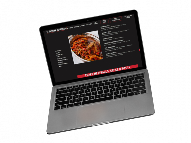 Website Design for an Italian Restaurant screenshot 3