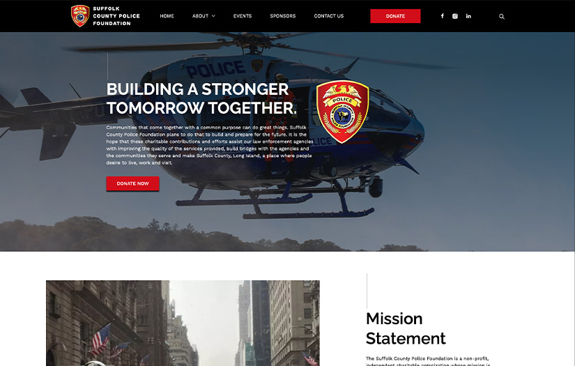 Suffolk County Police Foundation screenshot 2