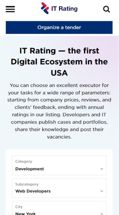 IT Rating - digital ecosystem screenshot 1