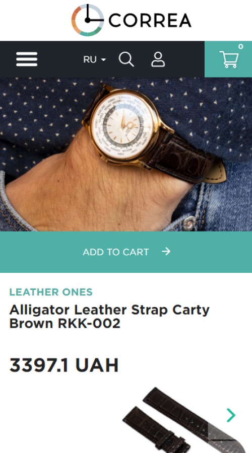 Correa ecommerce screenshot 2