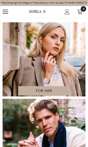 KOBLA - Sustainable Watches and Bracelets screenshot 1