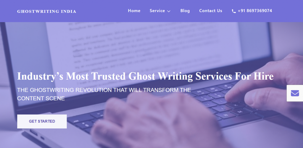 Ghostwriting India screenshot 1