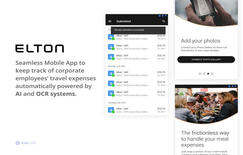 ELTON AI: Receipts Collecting & Processing App screenshot 1
