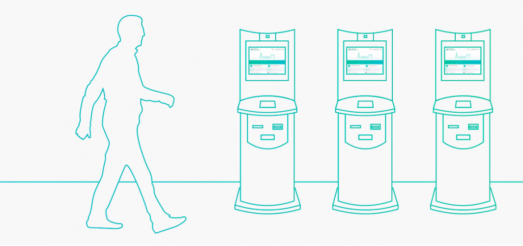 Credit Agricole — design for payment kiosks screenshot 1