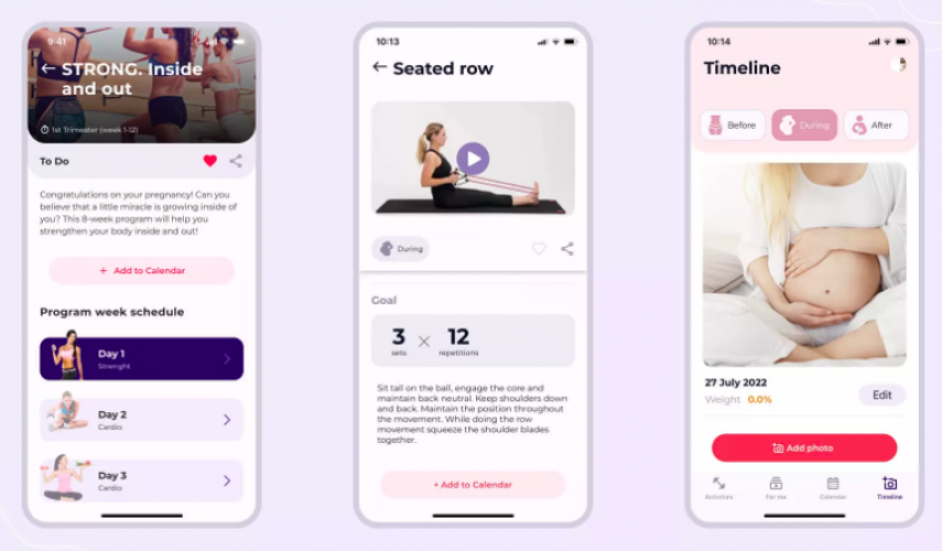 STRONGMom is a fitness app during pregnancy screenshot 1