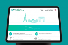 Credit Agricole — design for payment kiosks