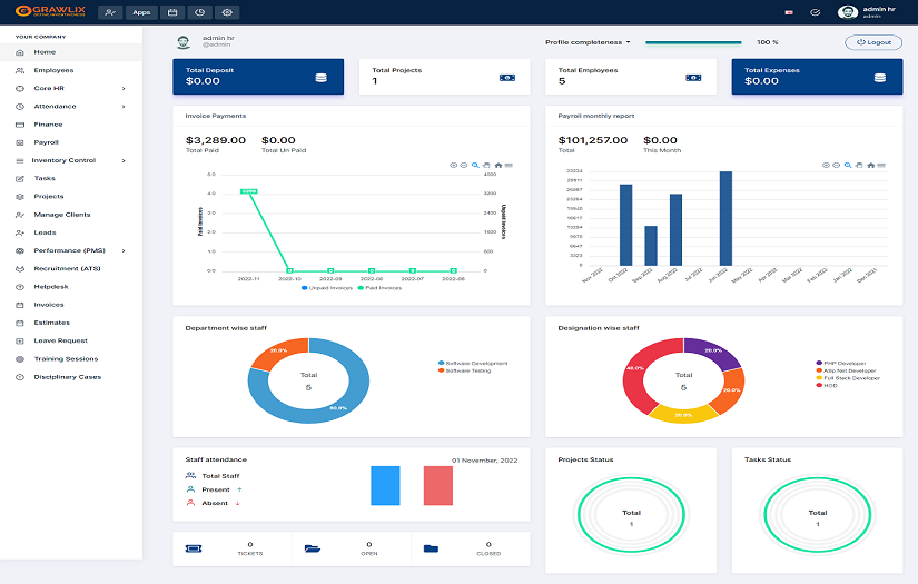 Human Resource Management System screenshot 2