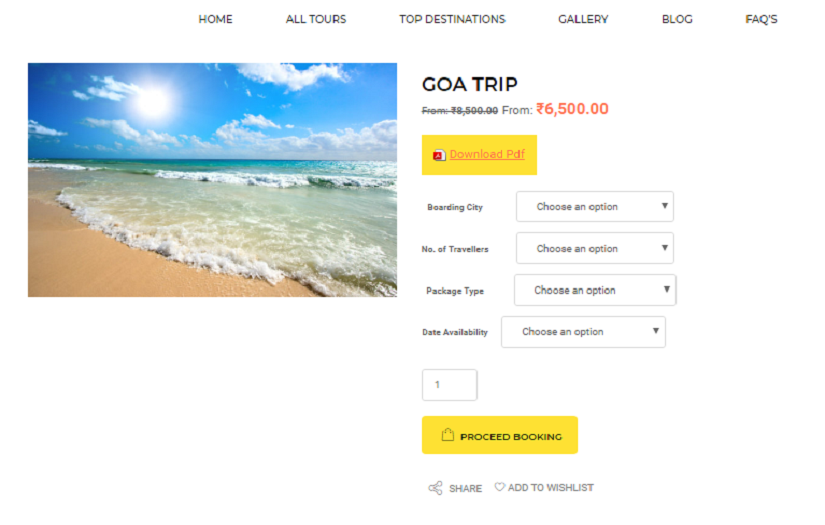 Glabol travel website screenshot 2