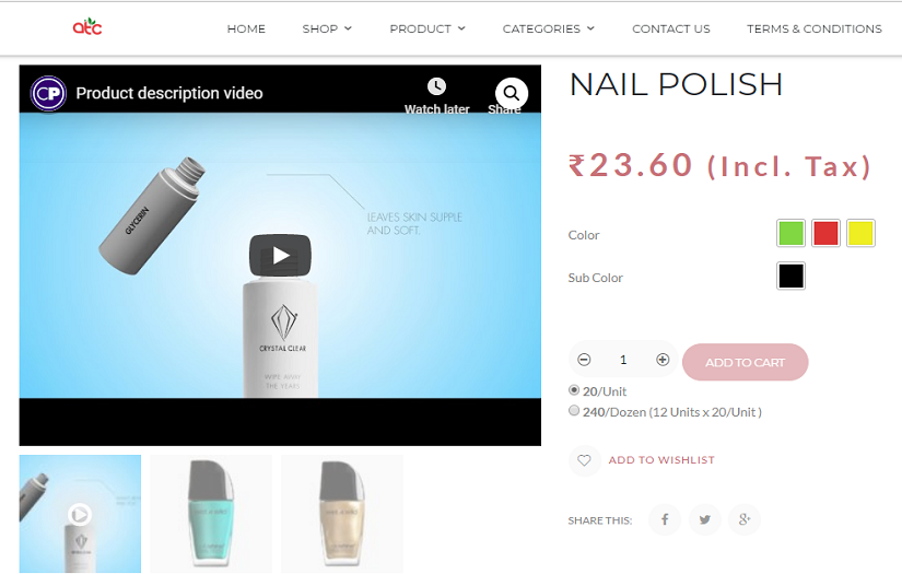 E-commerce website for Beauty products screenshot 2